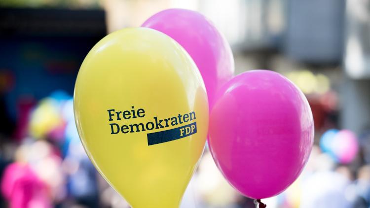 Luftballons der Freien Demokraten 