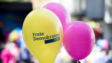 Luftballons der Freien Demokraten